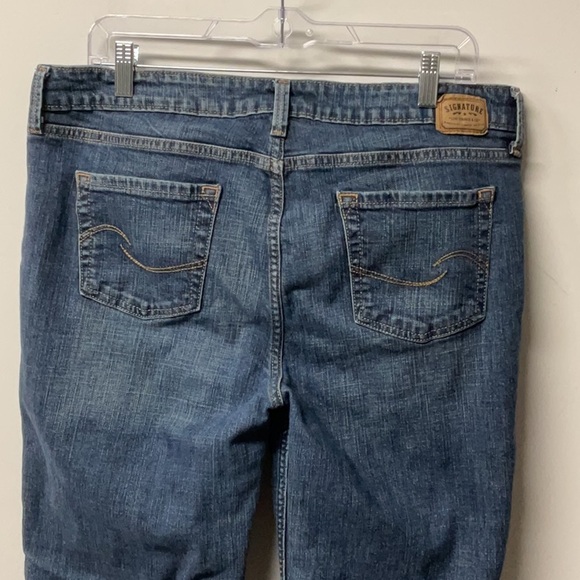 Levi’s Signature Low Rise Boot Cut Jeans Denim Medium Wash size 16 Long Western - Picture 6 of 12